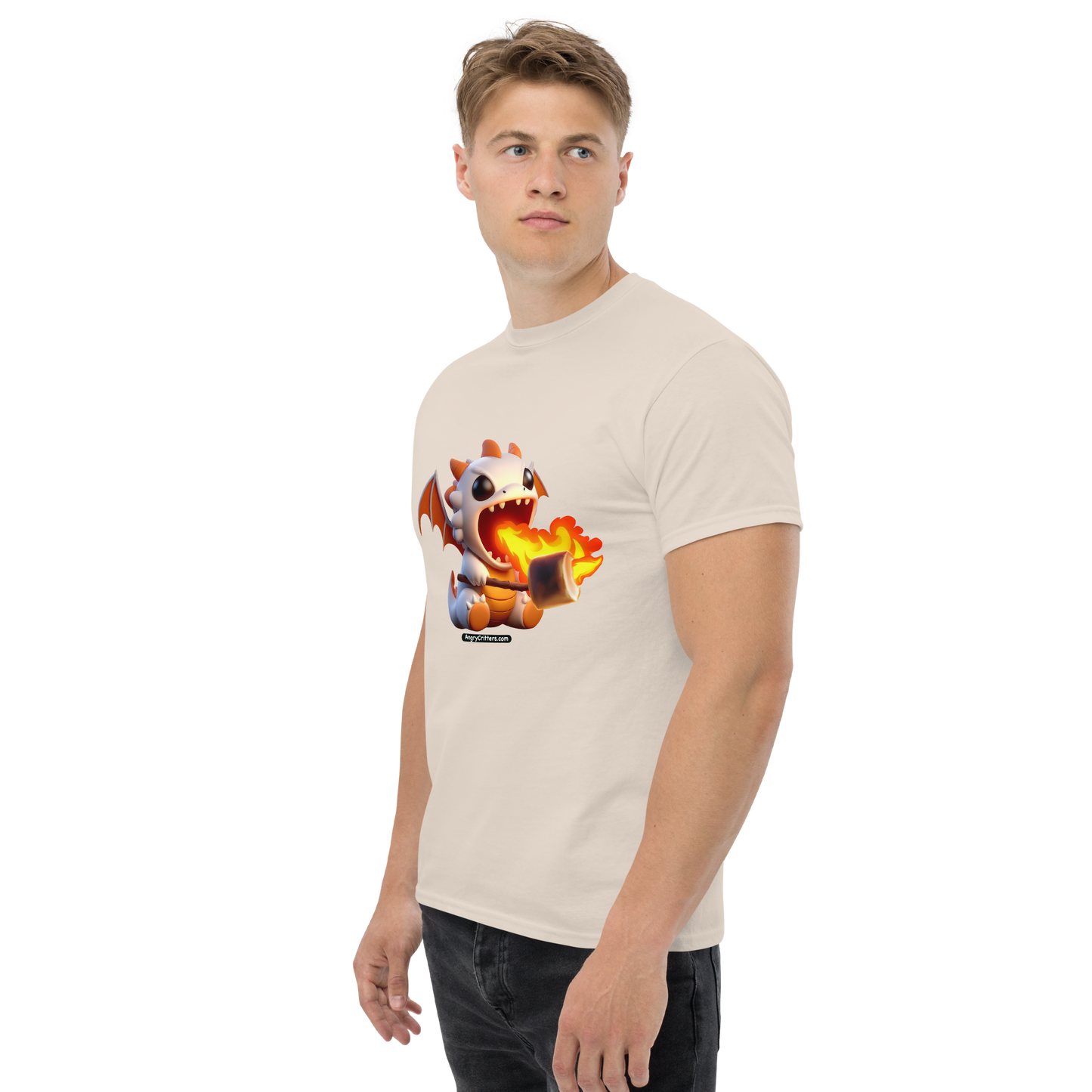 Angry Critters - Dragon Toasting Marshmallow, Unisex classic tee