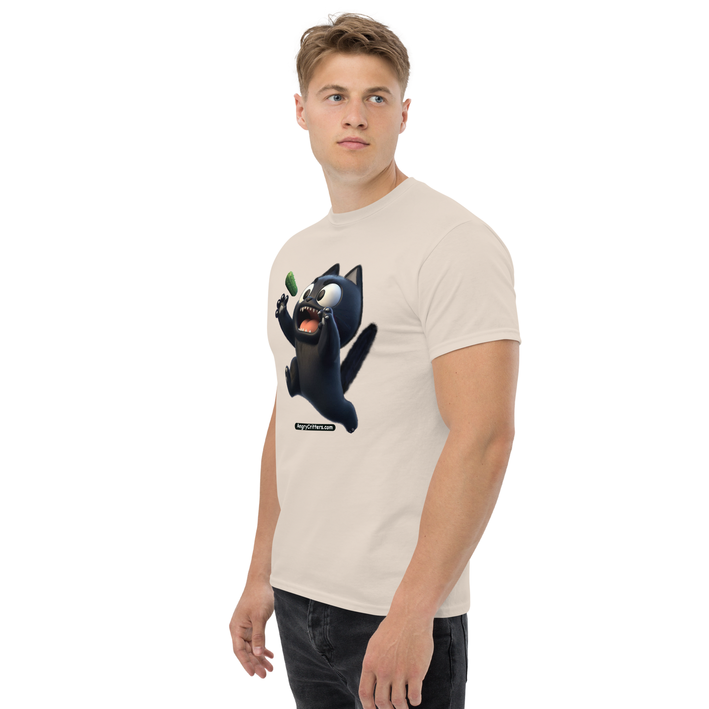 Angry Critters - Black Cat Scare, Unisex classic tee