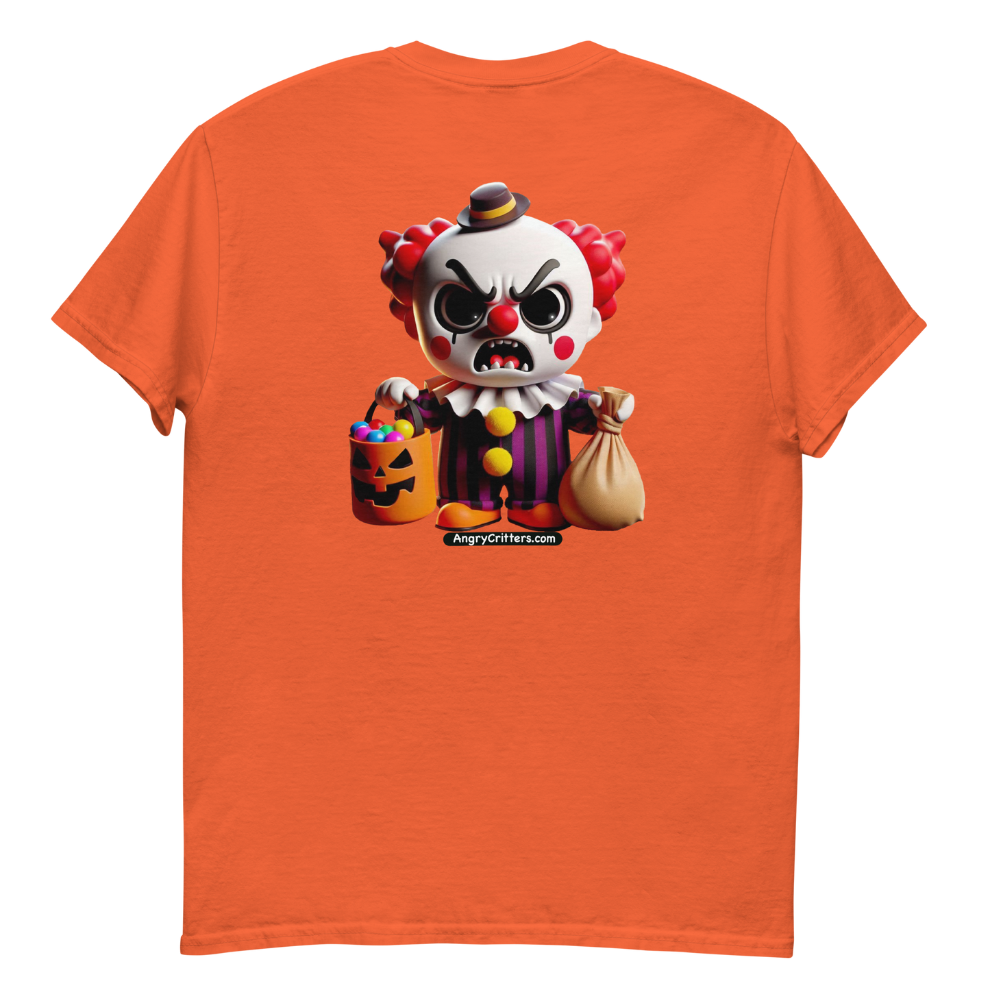 Angry Critters - Halloween Clown Red F/B, Unisex classic tee