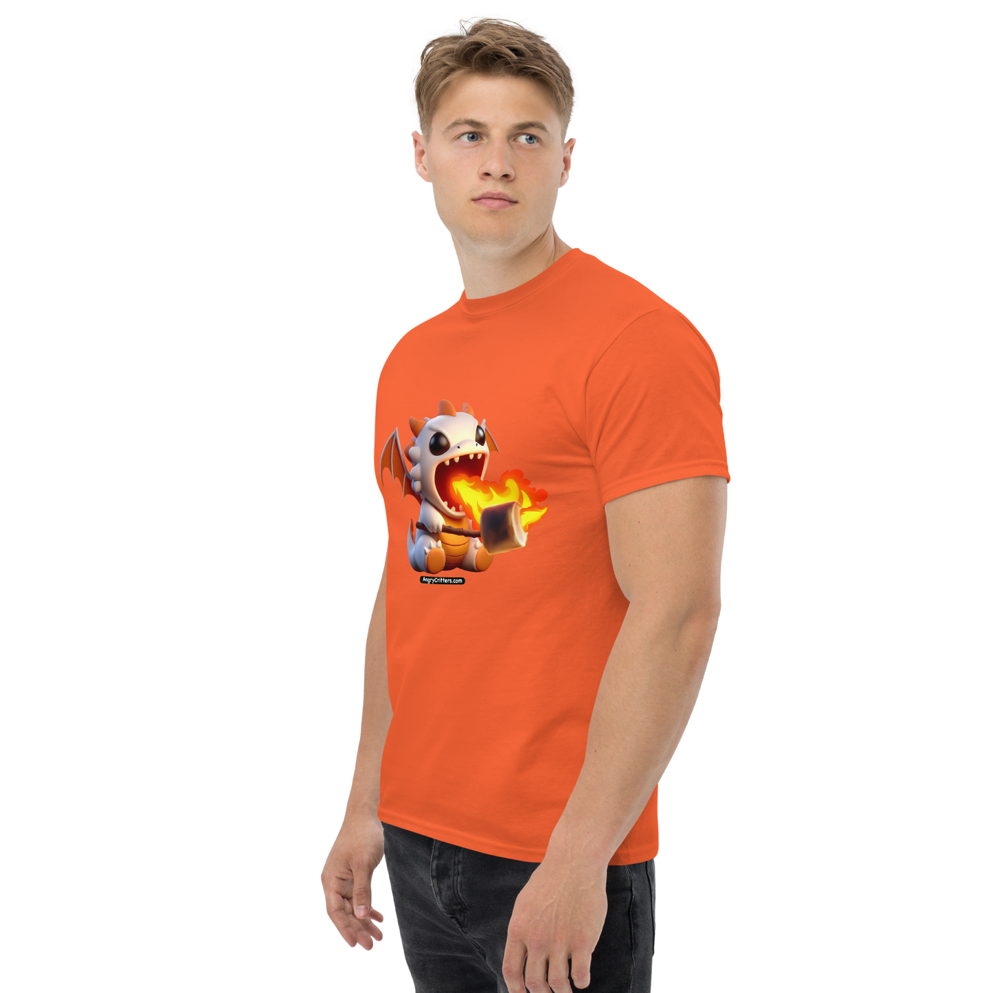 Angry Critters - Dragon Toasting Marshmallow, Unisex classic tee