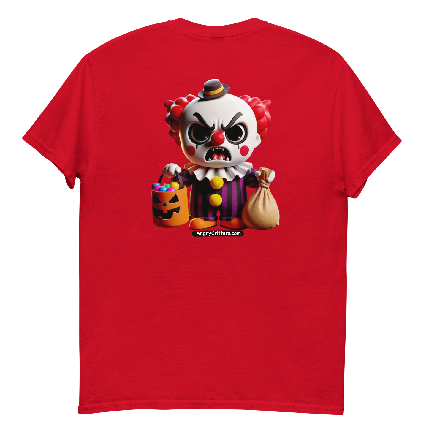 Angry Critters - Halloween Clown Red F/B, Unisex classic tee