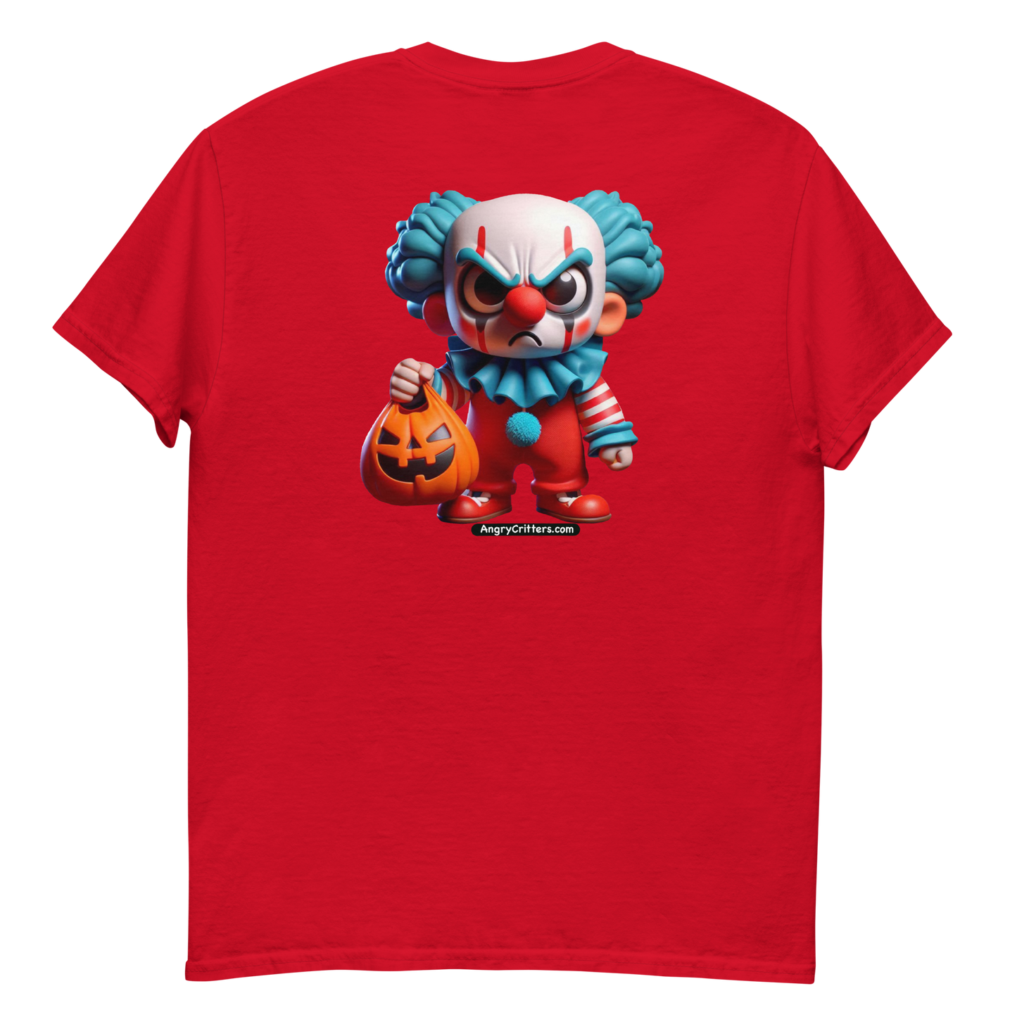 Angry Critters - Halloween Clown Blue F/B, Unisex classic tee