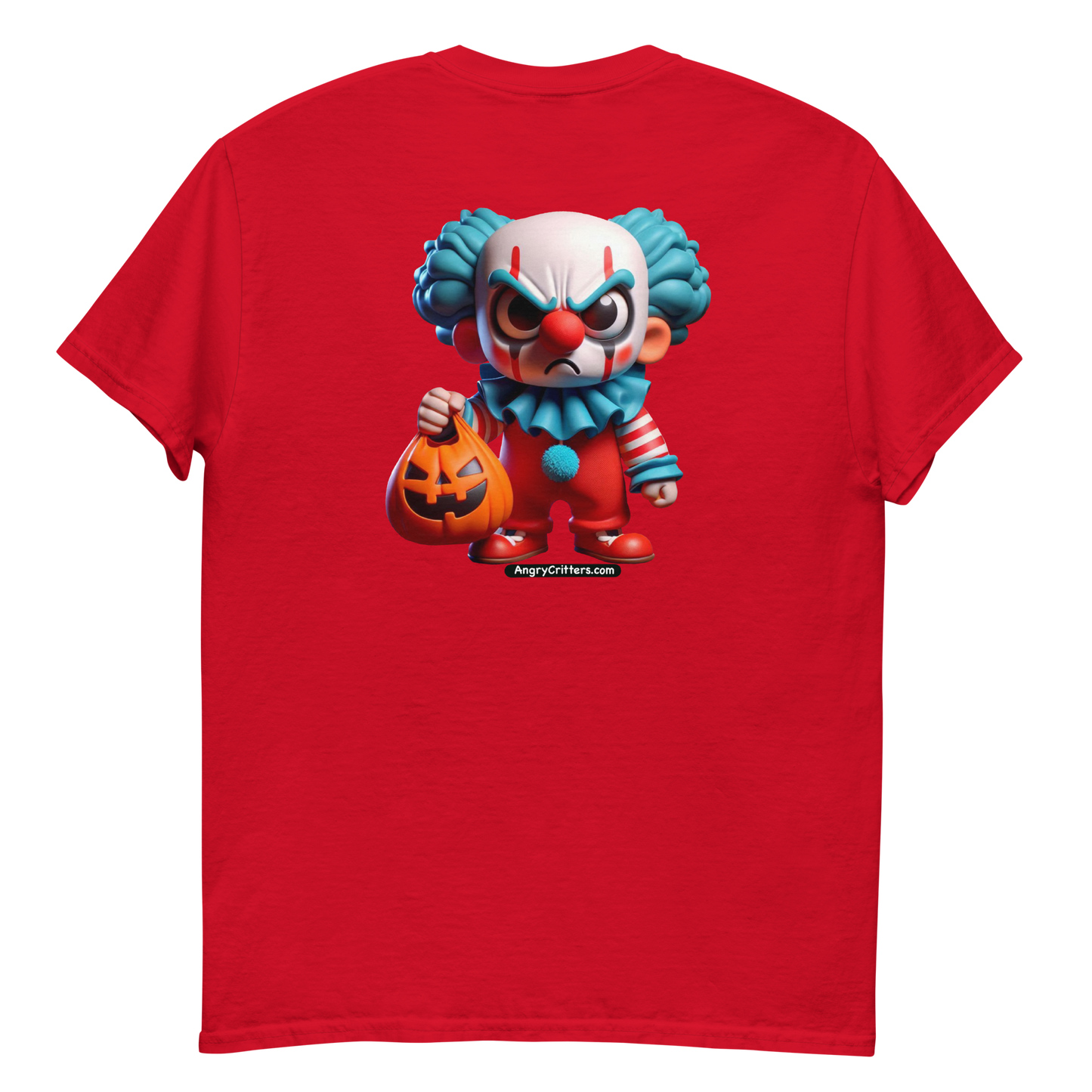 Angry Critters - Halloween Clown Orange F/B, Unisex classic tee