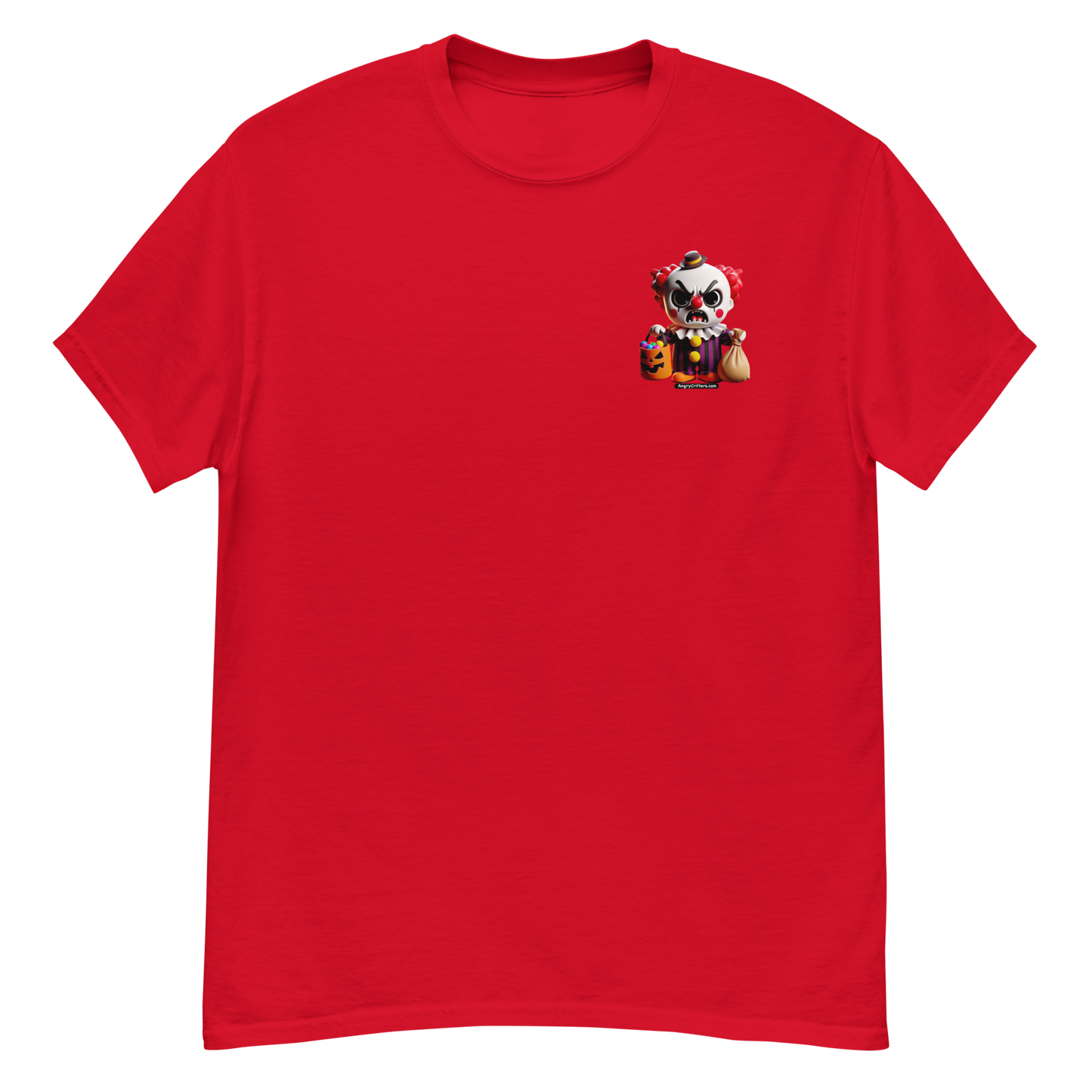 Angry Critters - Halloween Clown Red F/B, Unisex classic tee