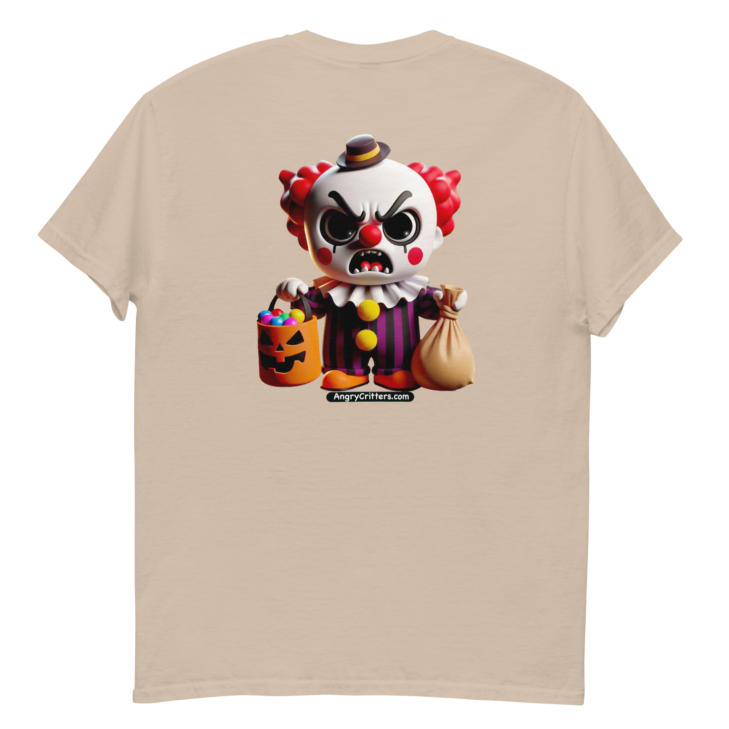 Angry Critters - Halloween Clown Red F/B, Unisex classic tee