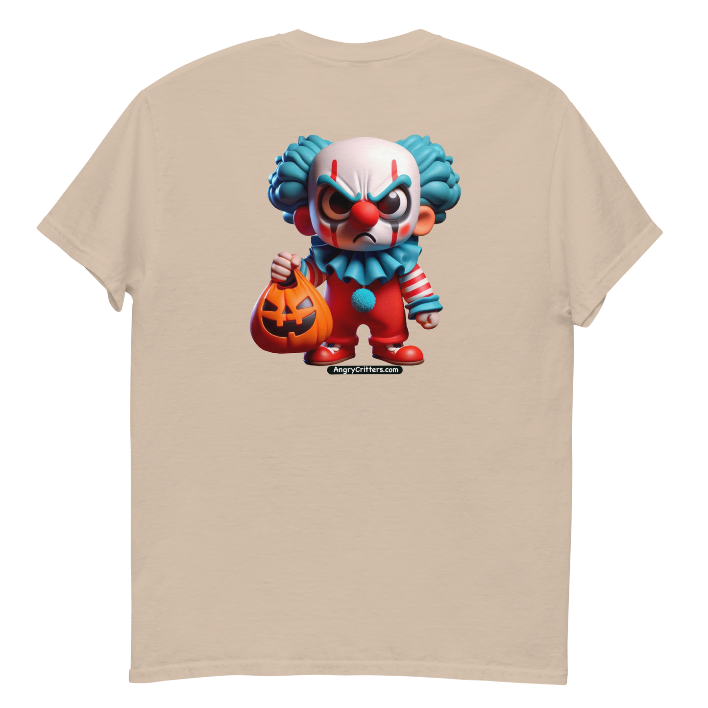 Angry Critters - Halloween Clown Orange F/B, Unisex classic tee