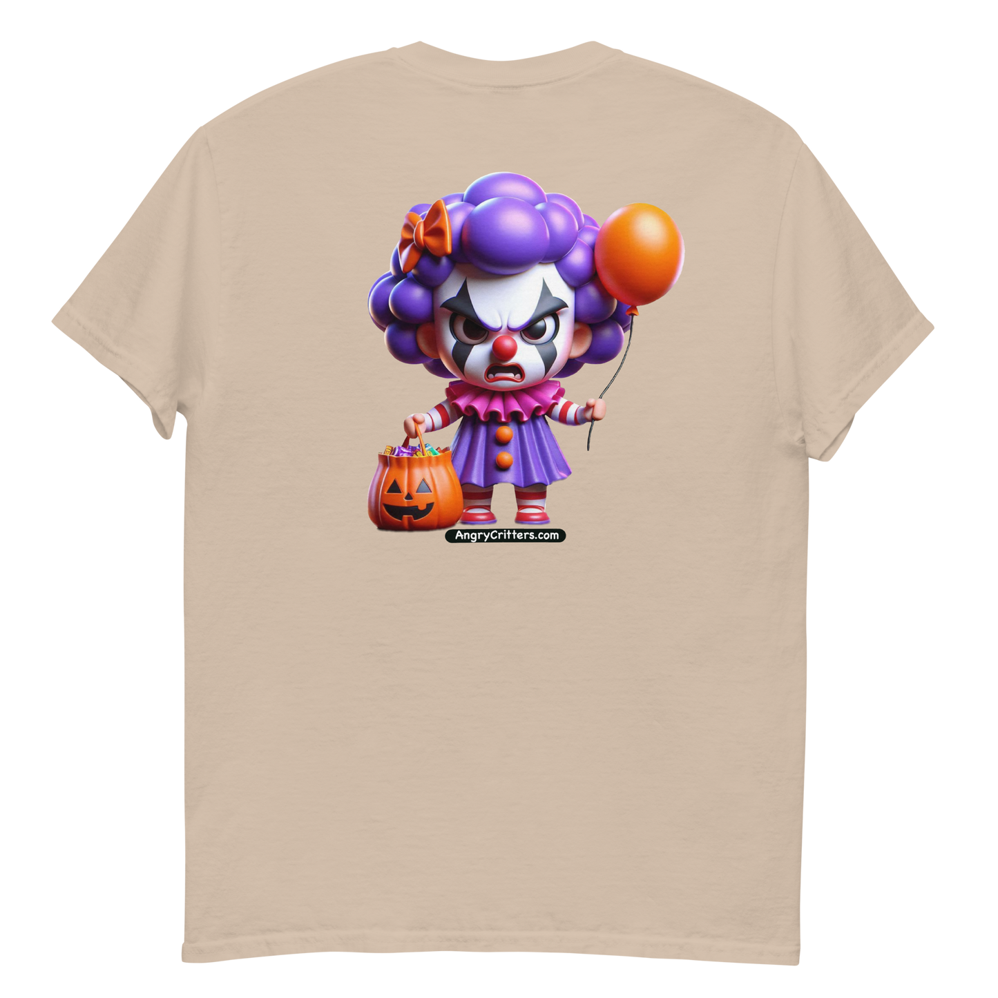 Angry Critters - Halloween Clown Purple F/B, Unisex classic tee