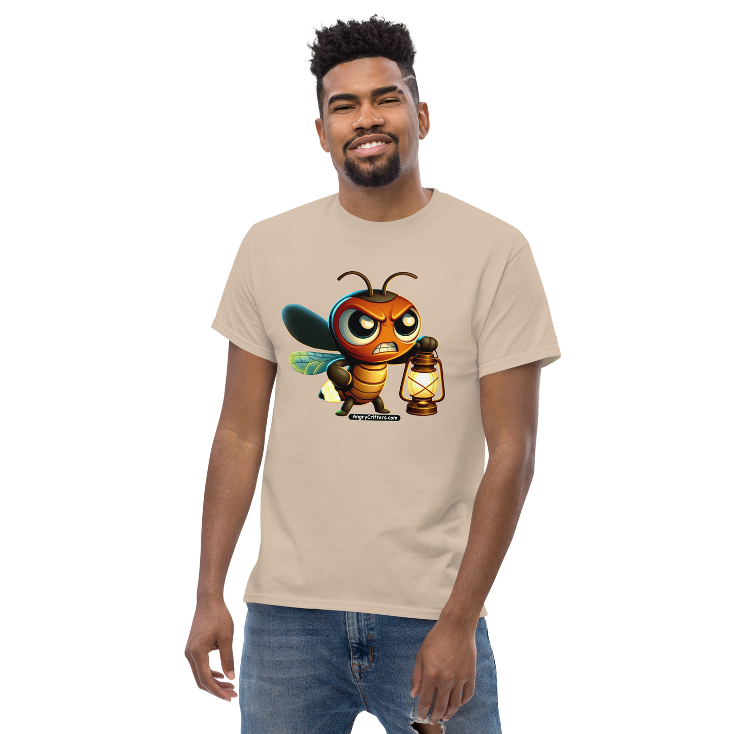 Angry Critters - Firefly with Lamp, Unisex classic tee