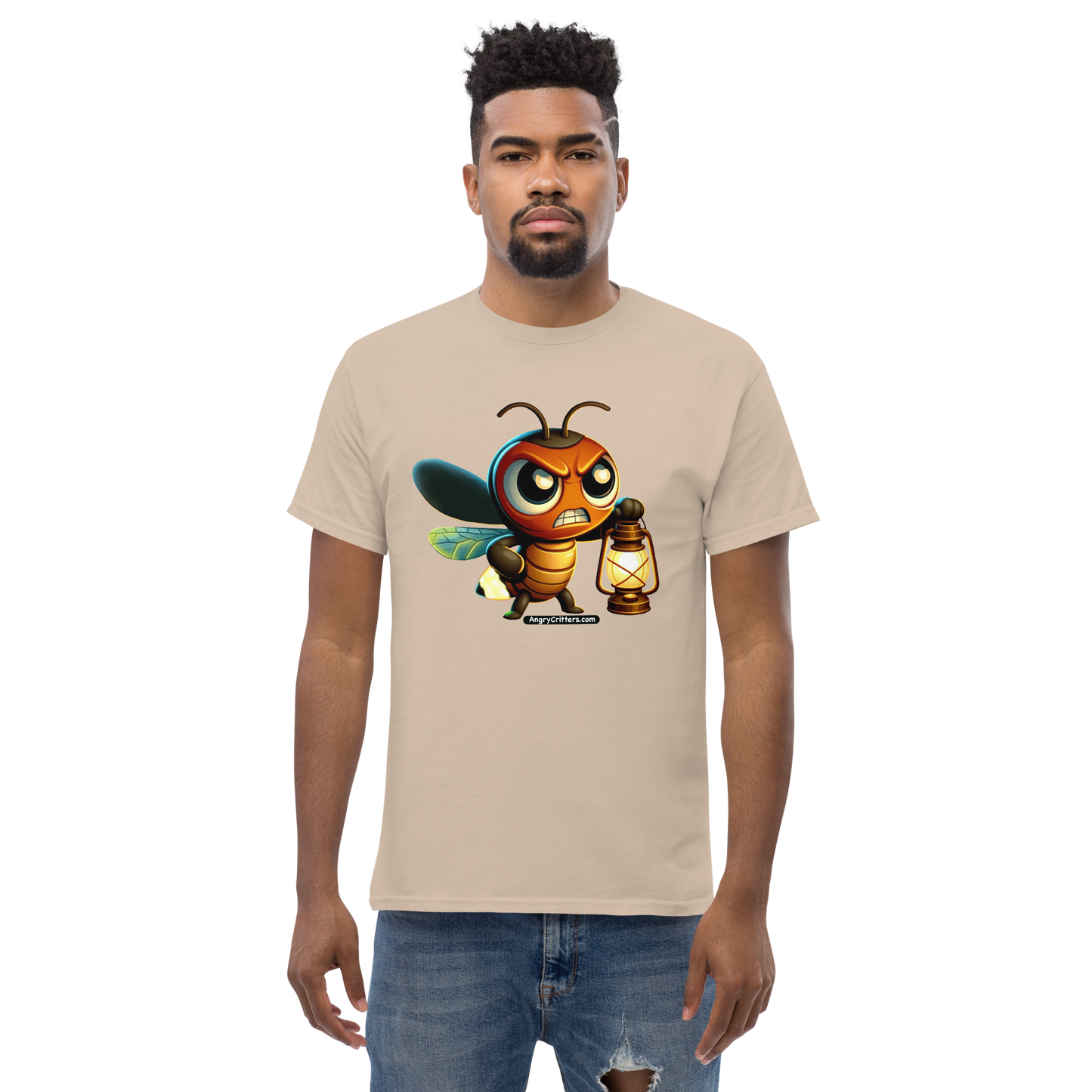 Angry Critters - Firefly with Lamp, Unisex classic tee