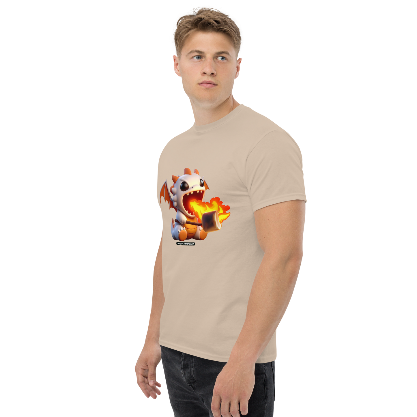 Angry Critters - Dragon Toasting Marshmallow, Unisex classic tee