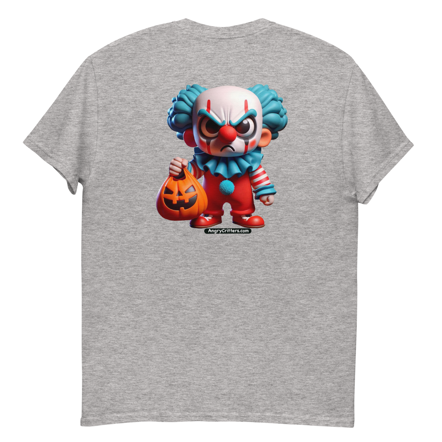 Angry Critters - Halloween Clown Orange F/B, Unisex classic tee