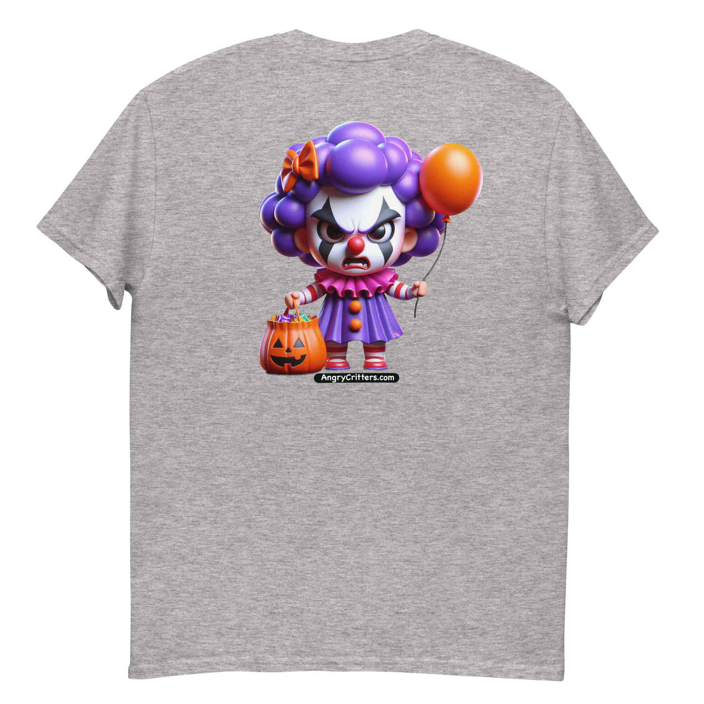 Angry Critters - Halloween Clown Purple F/B, Unisex classic tee