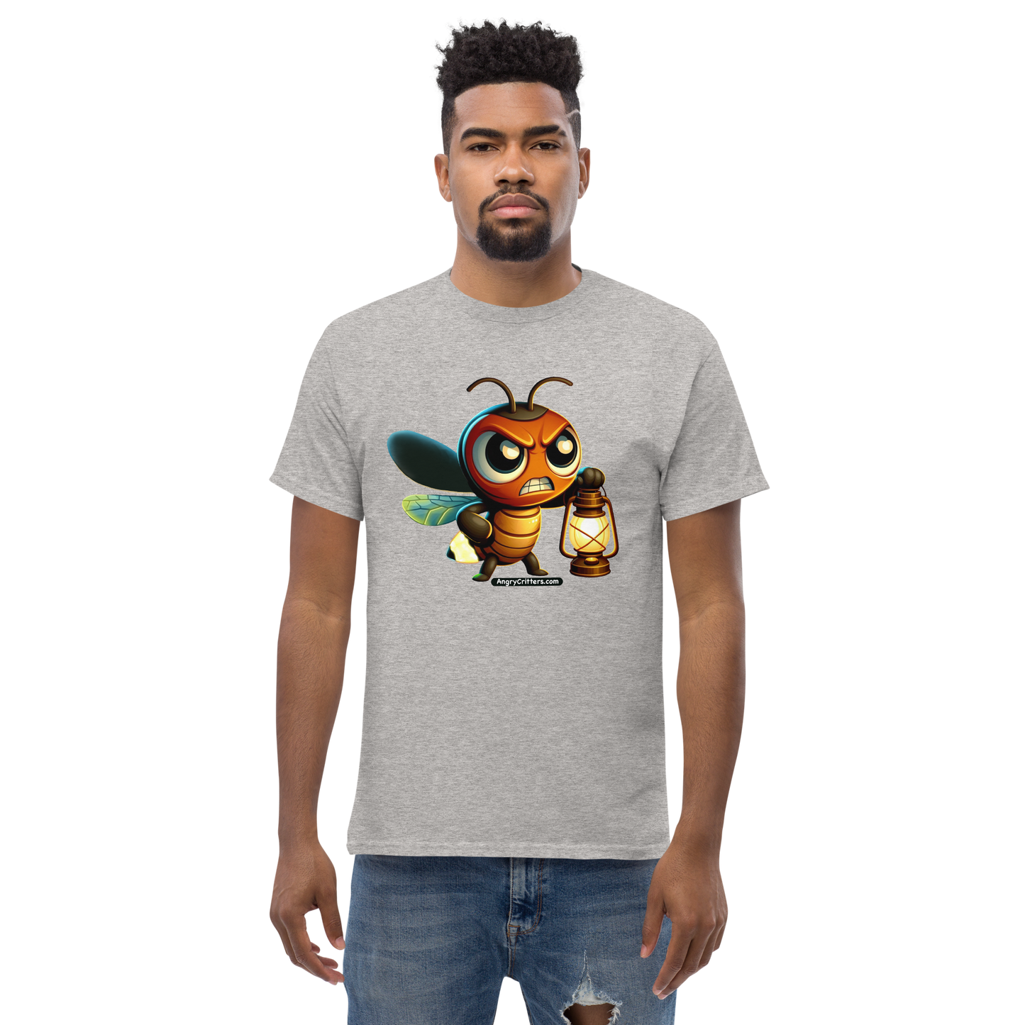 Angry Critters - Firefly with Lamp, Unisex classic tee