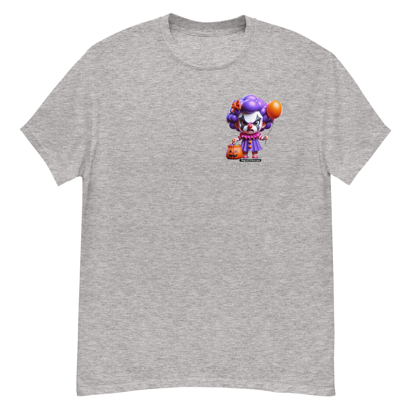 Angry Critters - Halloween Clown Purple F/B, Unisex classic tee