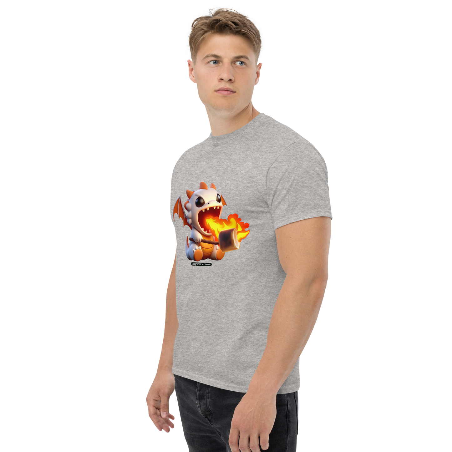 Angry Critters - Dragon Toasting Marshmallow, Unisex classic tee