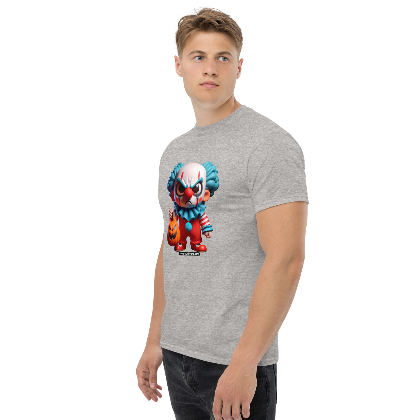 Angry Critters - Halloween Clown Blue, Unisex classic tee