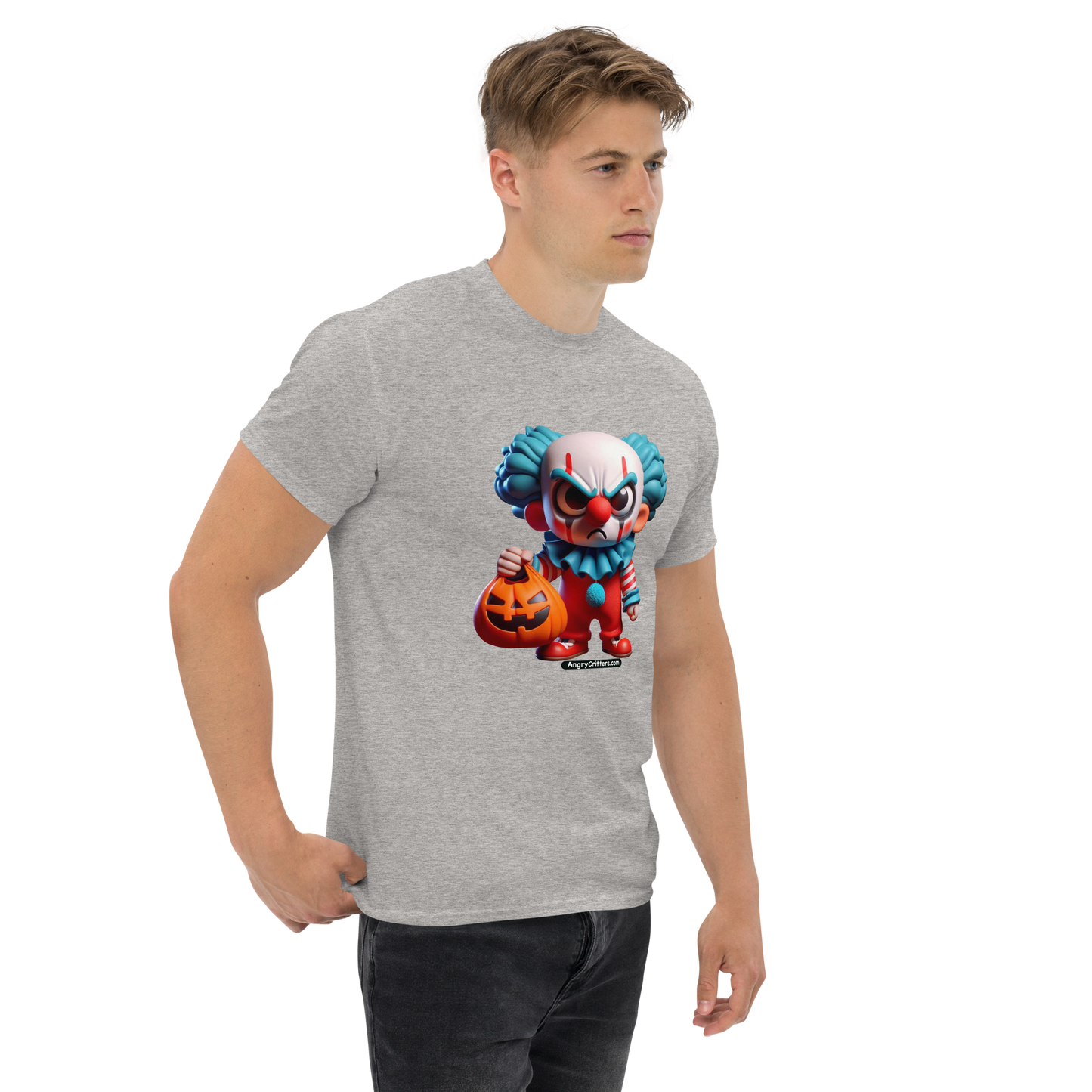 Angry Critters - Halloween Clown Blue, Unisex classic tee