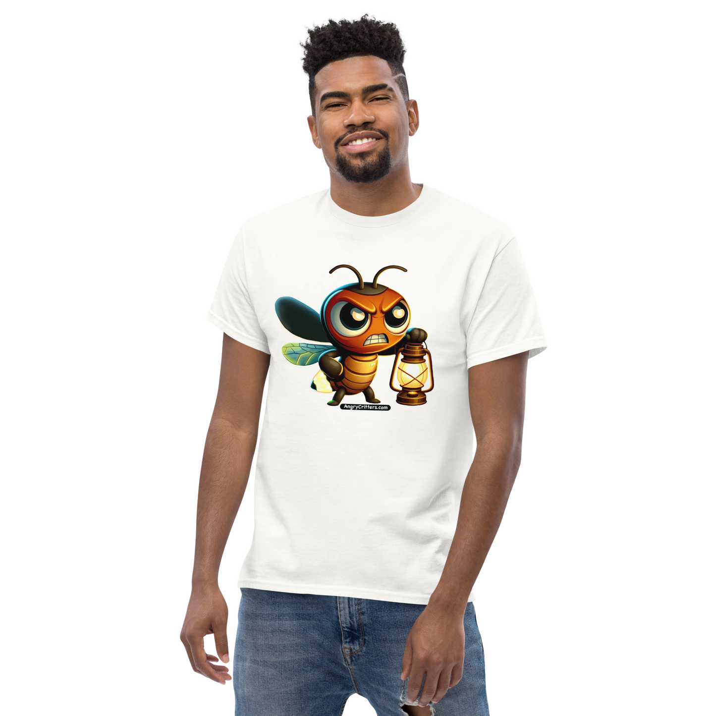 Angry Critters - Firefly with Lamp, Unisex classic tee