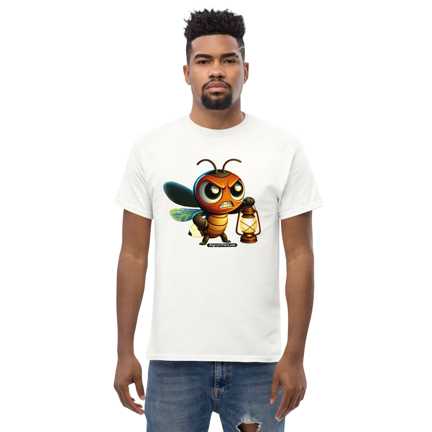 Angry Critters - Firefly with Lamp, Unisex classic tee