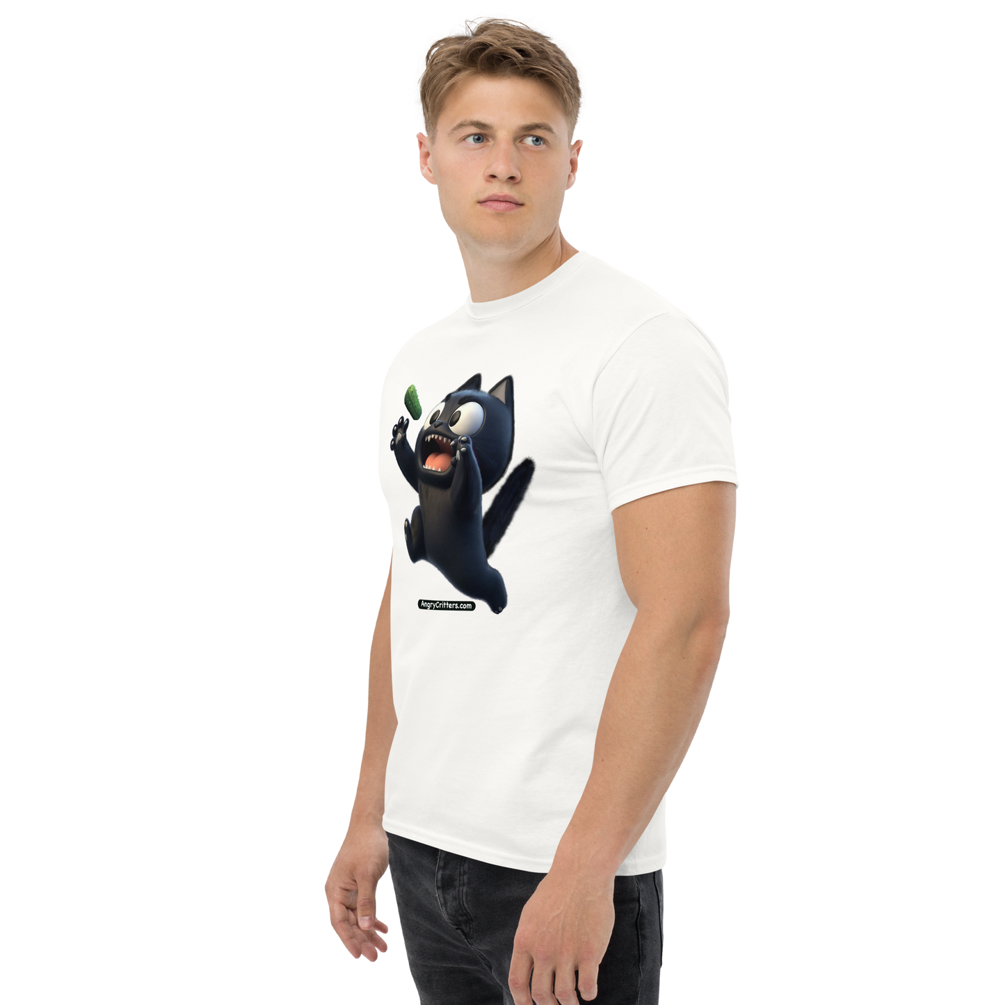 Angry Critters - Black Cat Scare, Unisex classic tee