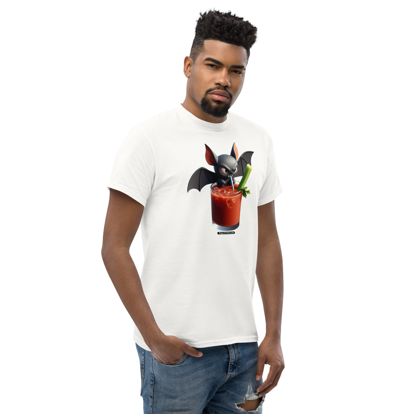 Angry Critters - Bat with Bloody Mary, Unisex classic tee