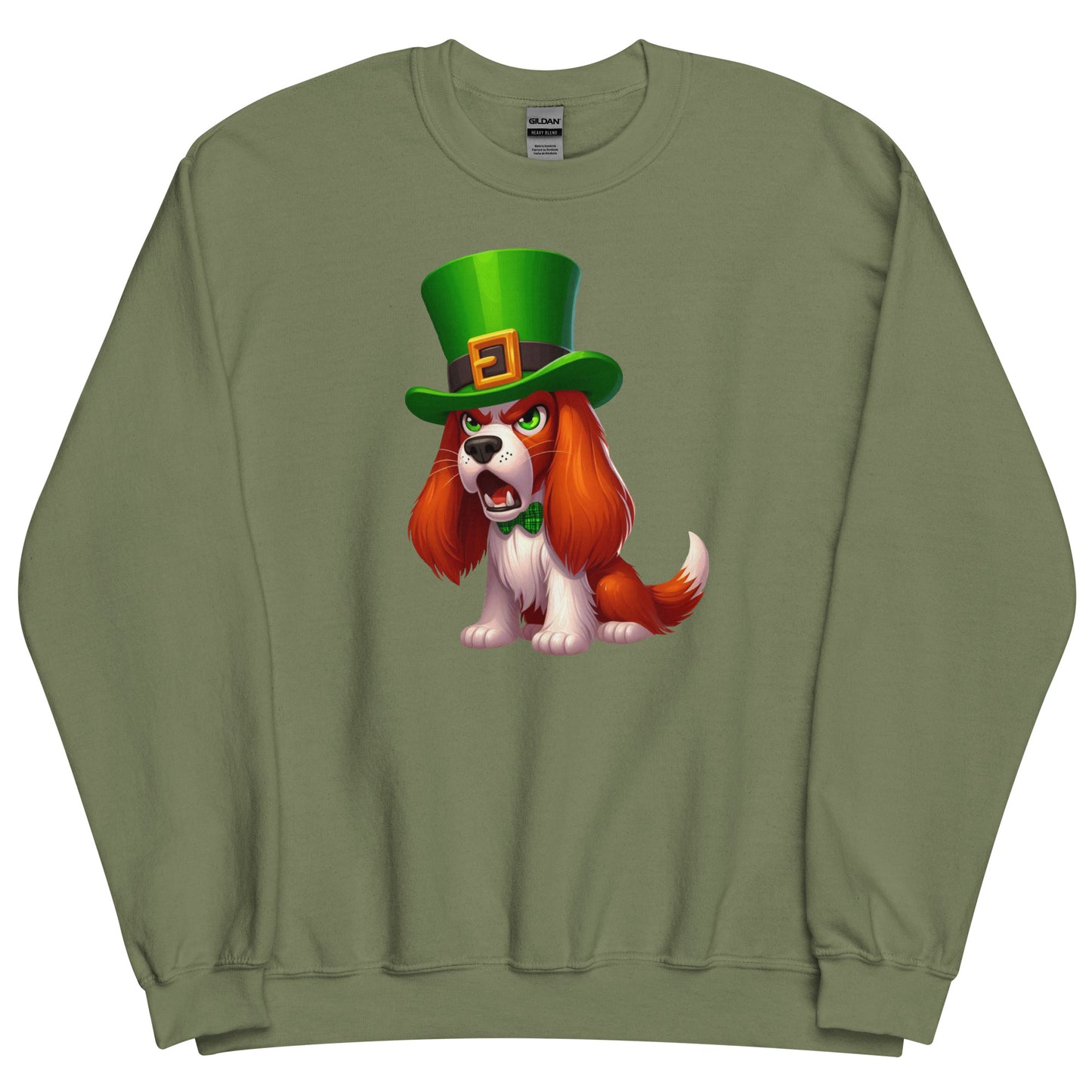 Angry Critters - Irish Setter St. Patrick’s Day, Unisex Sweatshirt