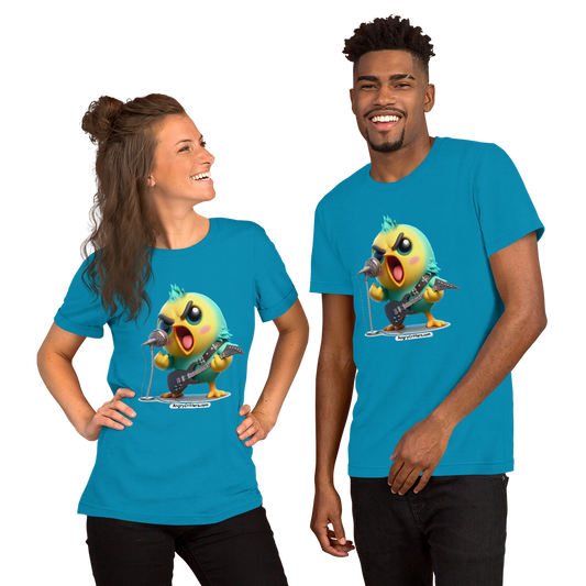 Angry Critters - Parakeet with an Axe, Unisex t-shirt