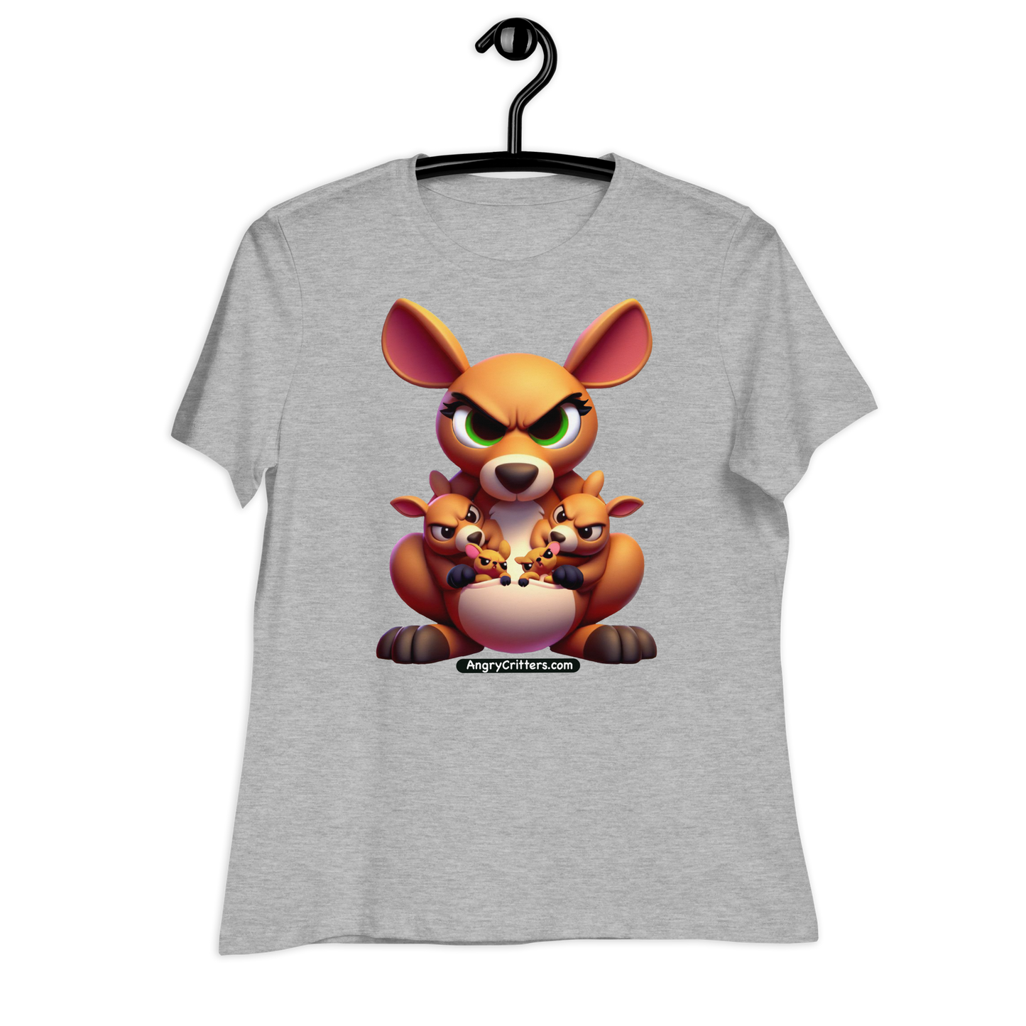 Angry Critters - Kangaroo Mom Women's Relaxed T-Shirt