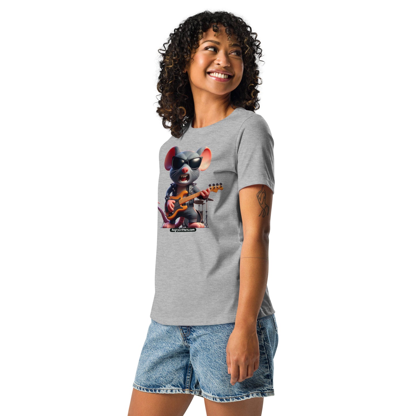 Angry Critters - Rock Rat Women's Relaxed T-Shirt