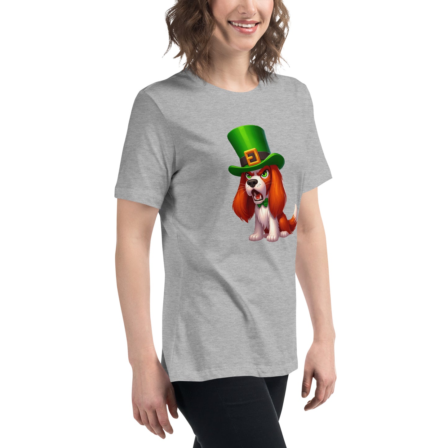 Angry Critters - Irish Setter St. Patrick’s Day, Women's Relaxed T-Shirt