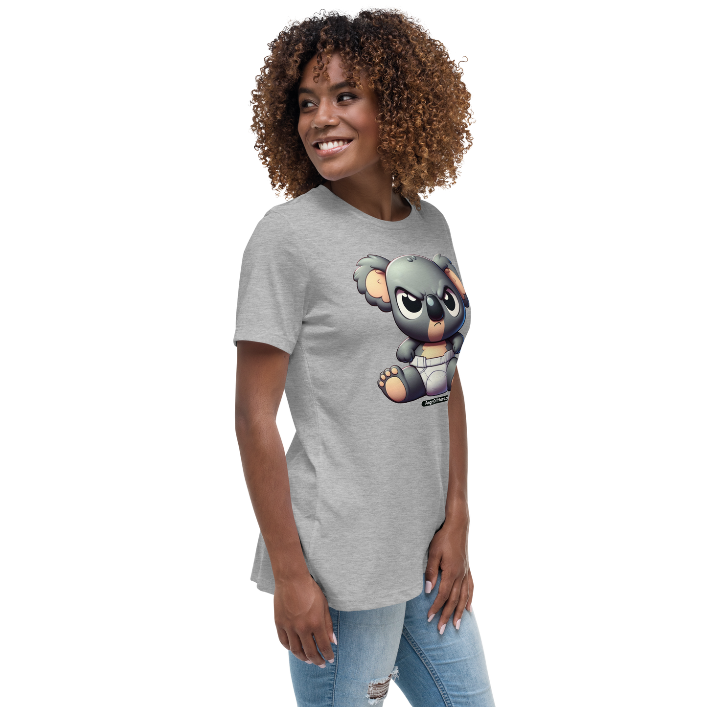 Angry Critters - Koala Baby, Women's Relaxed T-Shirt