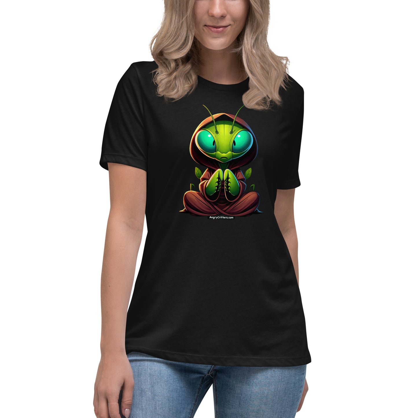 Angry Critters - Praying Mantis Praying Women's Relaxed T-Shirt