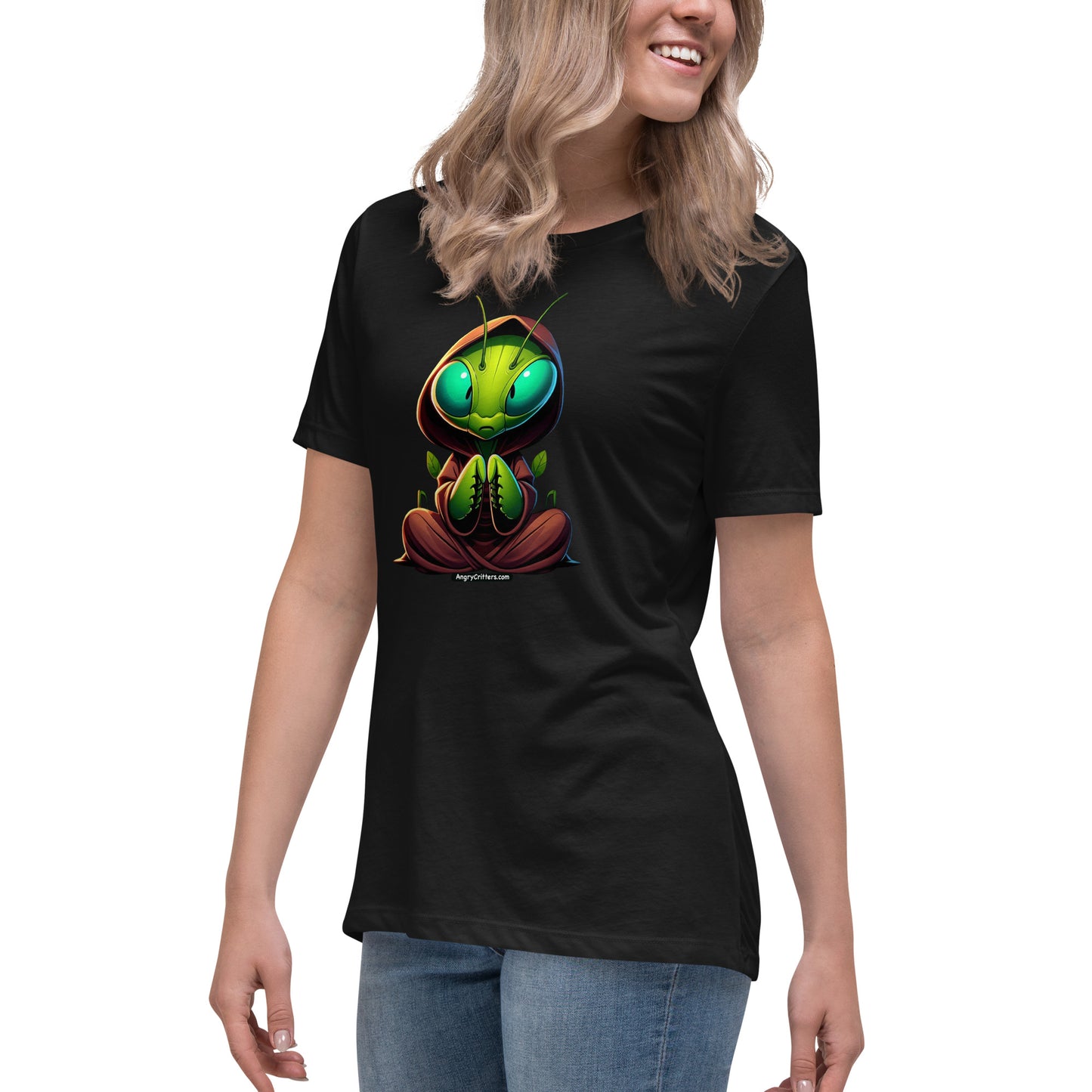 Angry Critters - Praying Mantis Praying Women's Relaxed T-Shirt