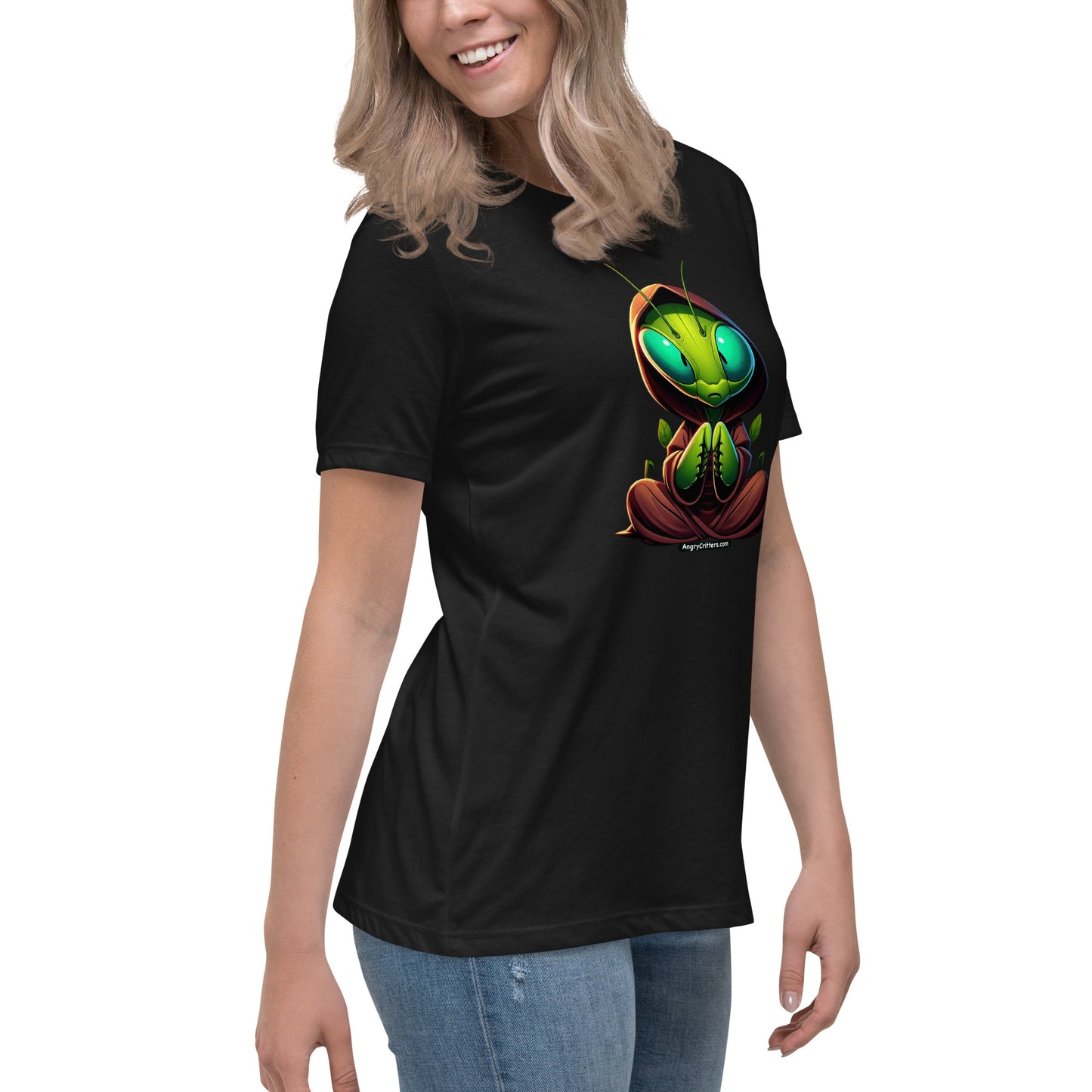 Angry Critters - Praying Mantis Praying Women's Relaxed T-Shirt