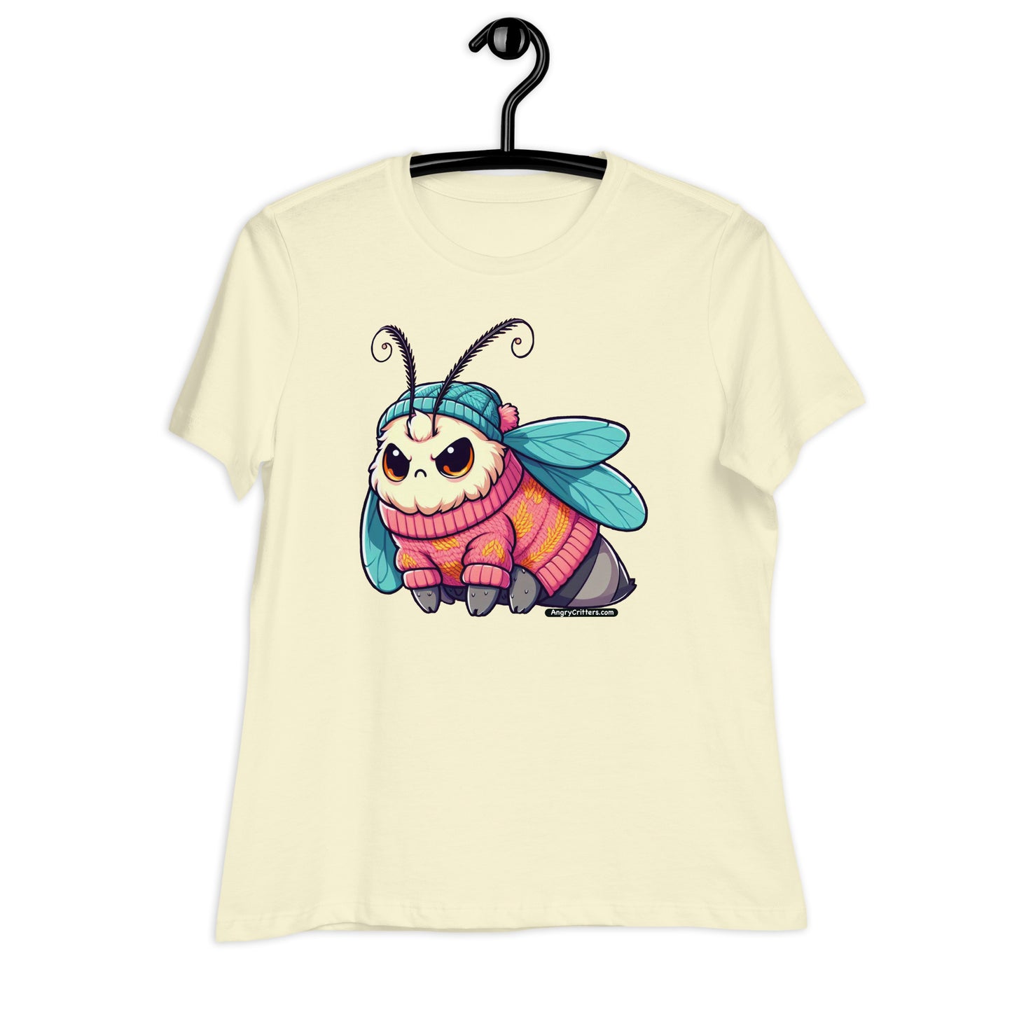 Angry Critters - Moth in a Sweater Women's Relaxed T-Shirt