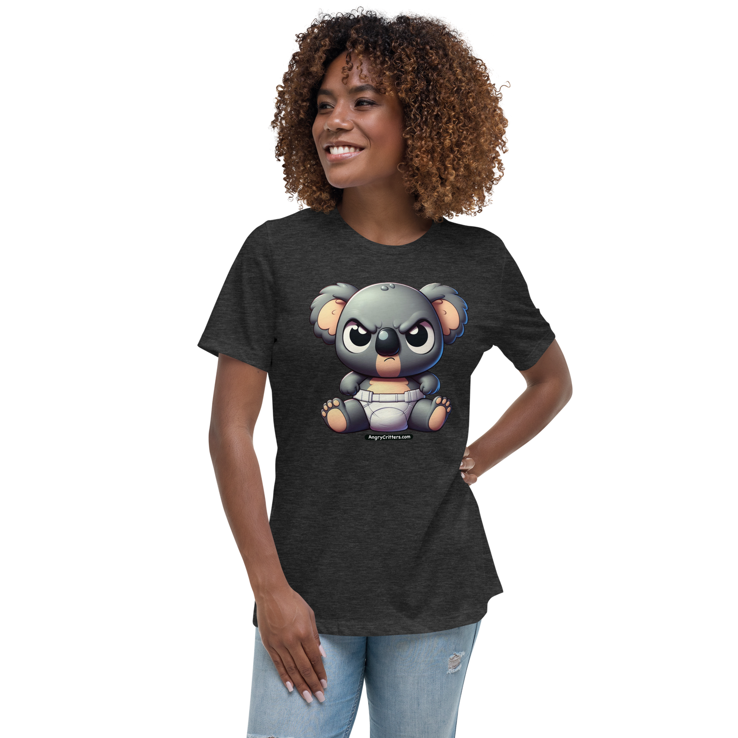 Angry Critters - Koala Baby, Women's Relaxed T-Shirt