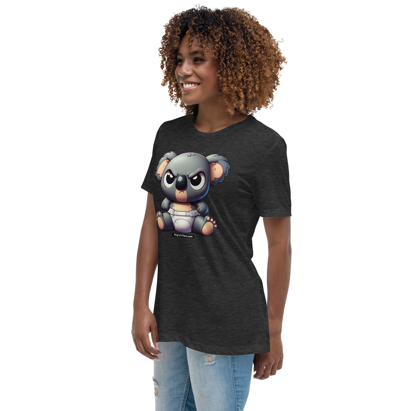 Angry Critters - Koala Baby, Women's Relaxed T-Shirt