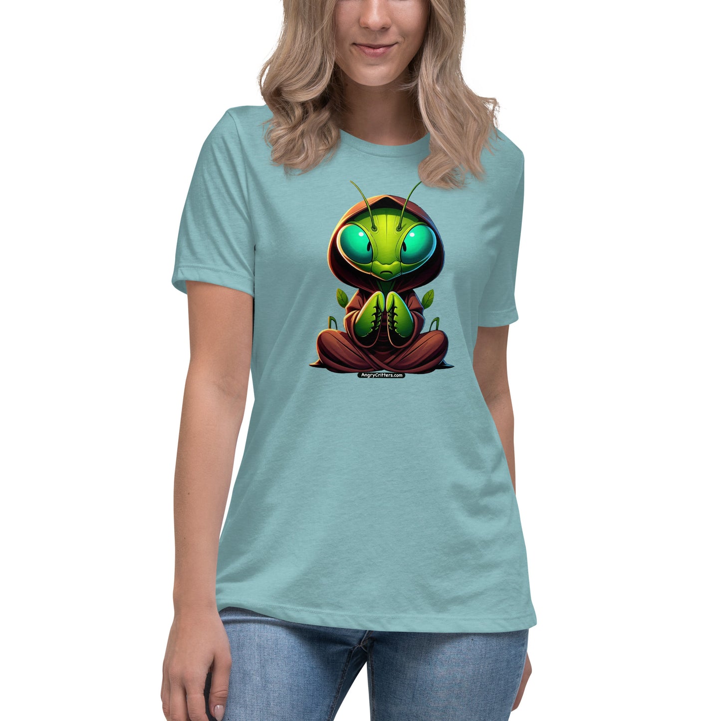 Angry Critters - Praying Mantis Praying Women's Relaxed T-Shirt