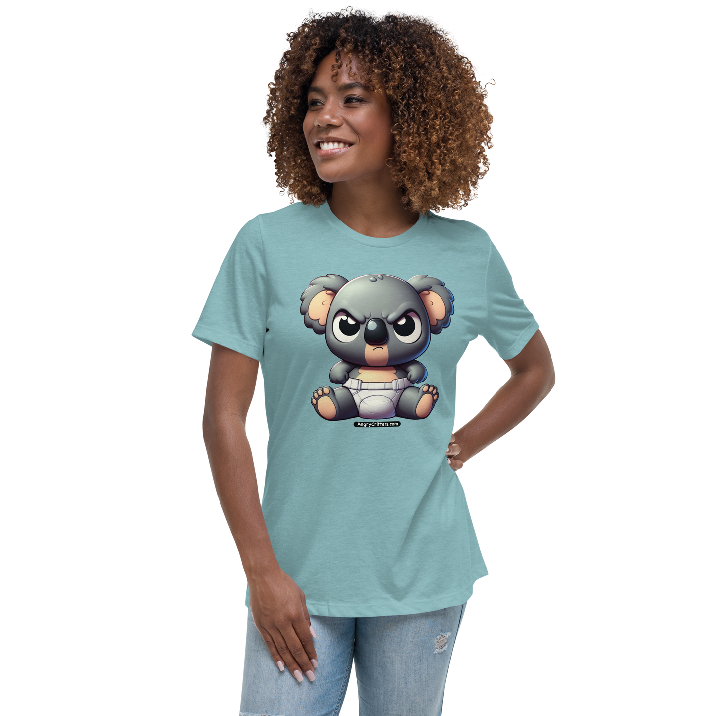 Angry Critters - Koala Baby, Women's Relaxed T-Shirt