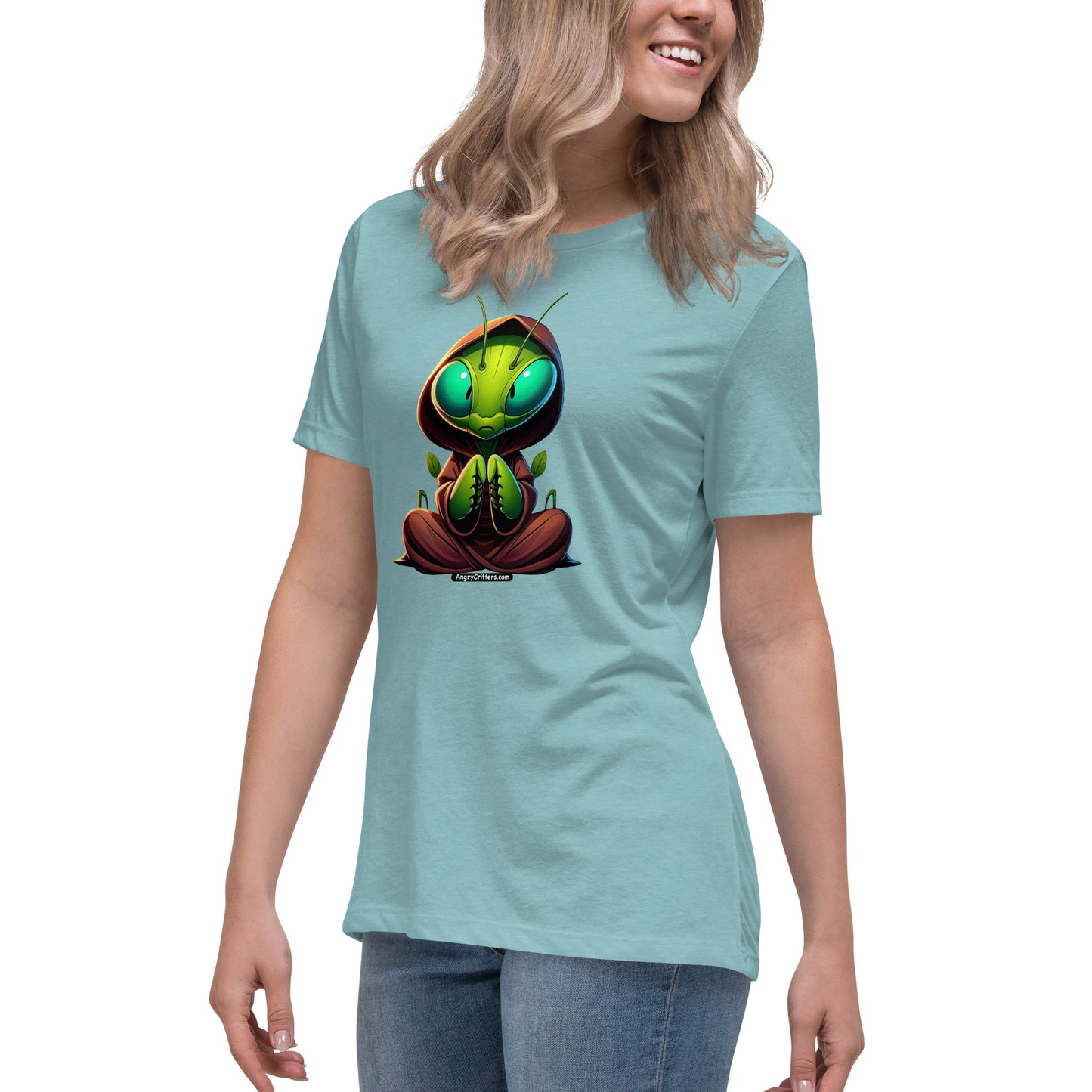 Angry Critters - Praying Mantis Praying Women's Relaxed T-Shirt