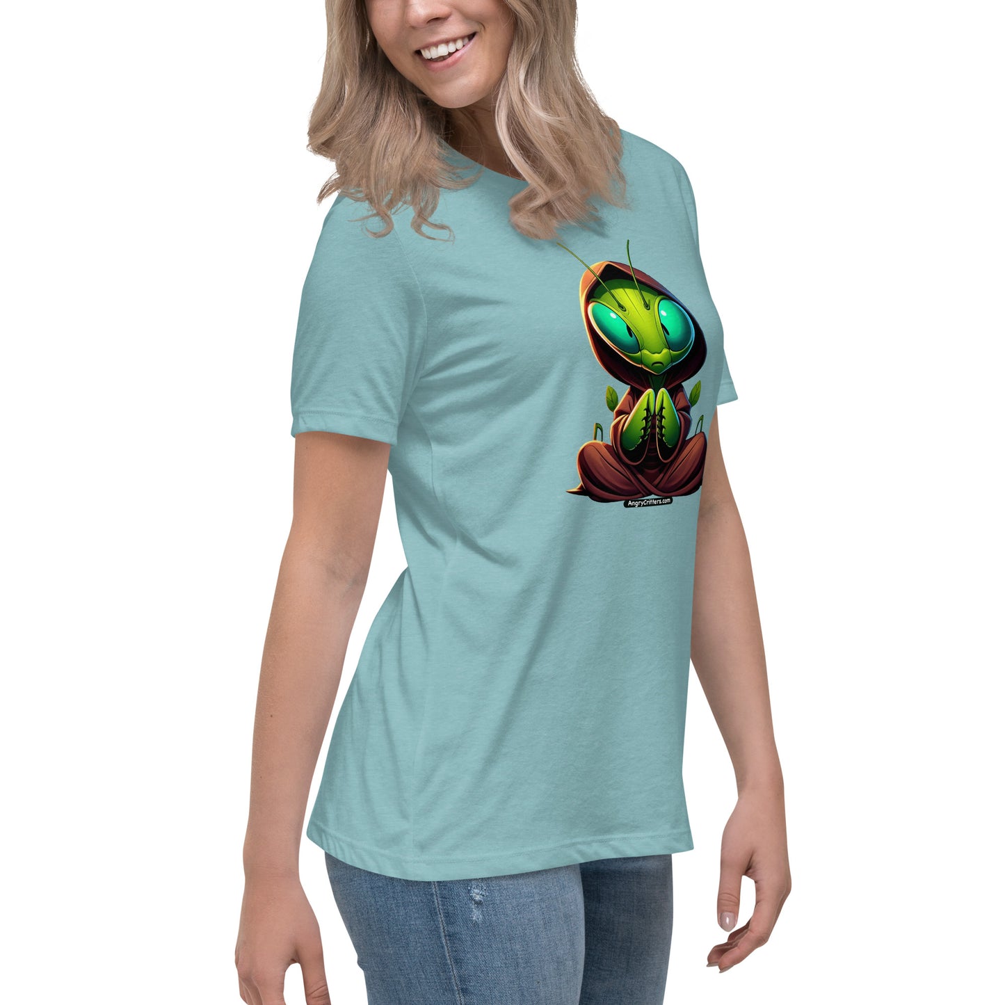 Angry Critters - Praying Mantis Praying Women's Relaxed T-Shirt