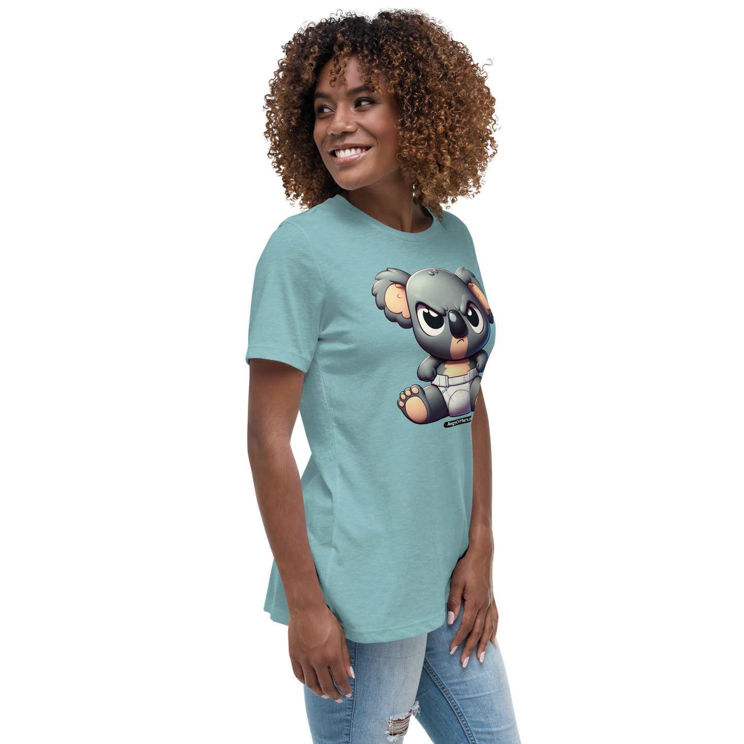 Angry Critters - Koala Baby, Women's Relaxed T-Shirt