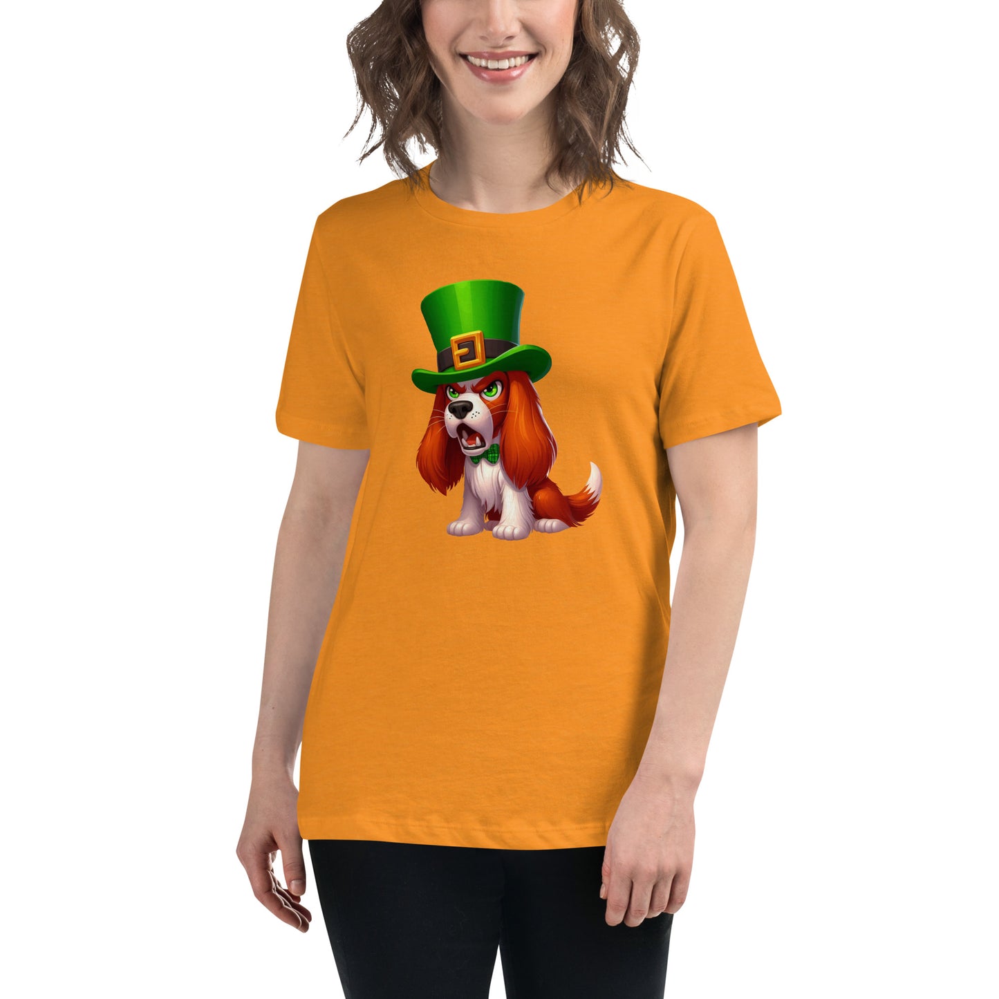 Angry Critters - Irish Setter St. Patrick’s Day, Women's Relaxed T-Shirt