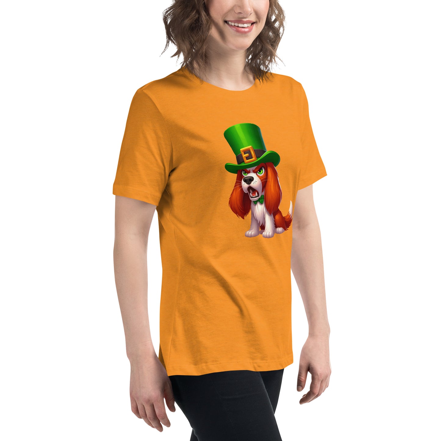 Angry Critters - Irish Setter St. Patrick’s Day, Women's Relaxed T-Shirt