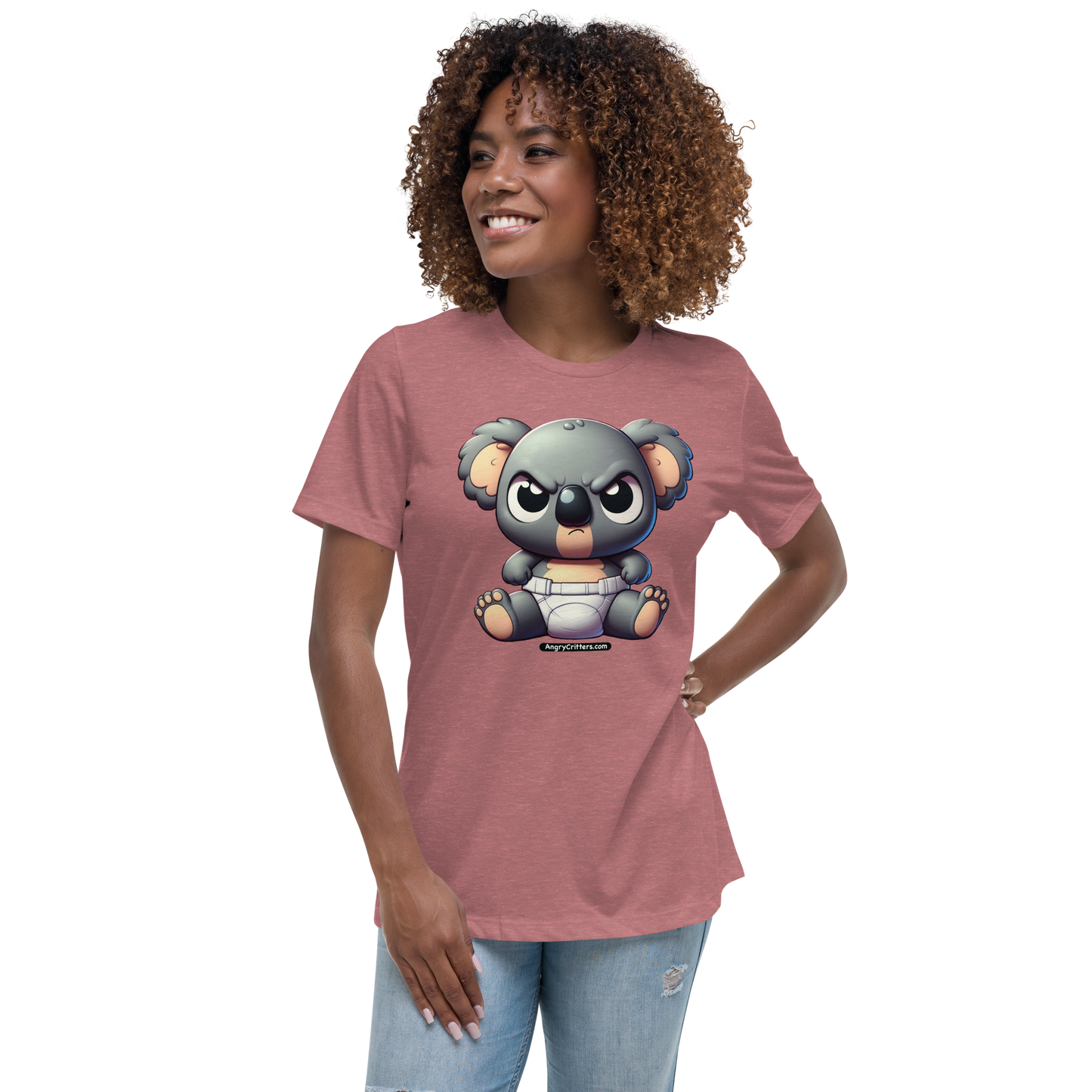 Angry Critters - Koala Baby, Women's Relaxed T-Shirt