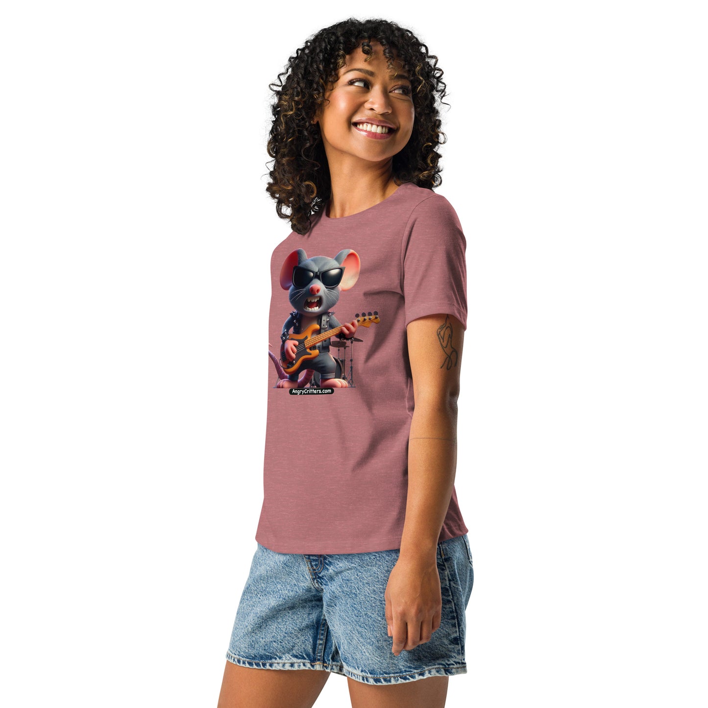 Angry Critters - Rock Rat Women's Relaxed T-Shirt