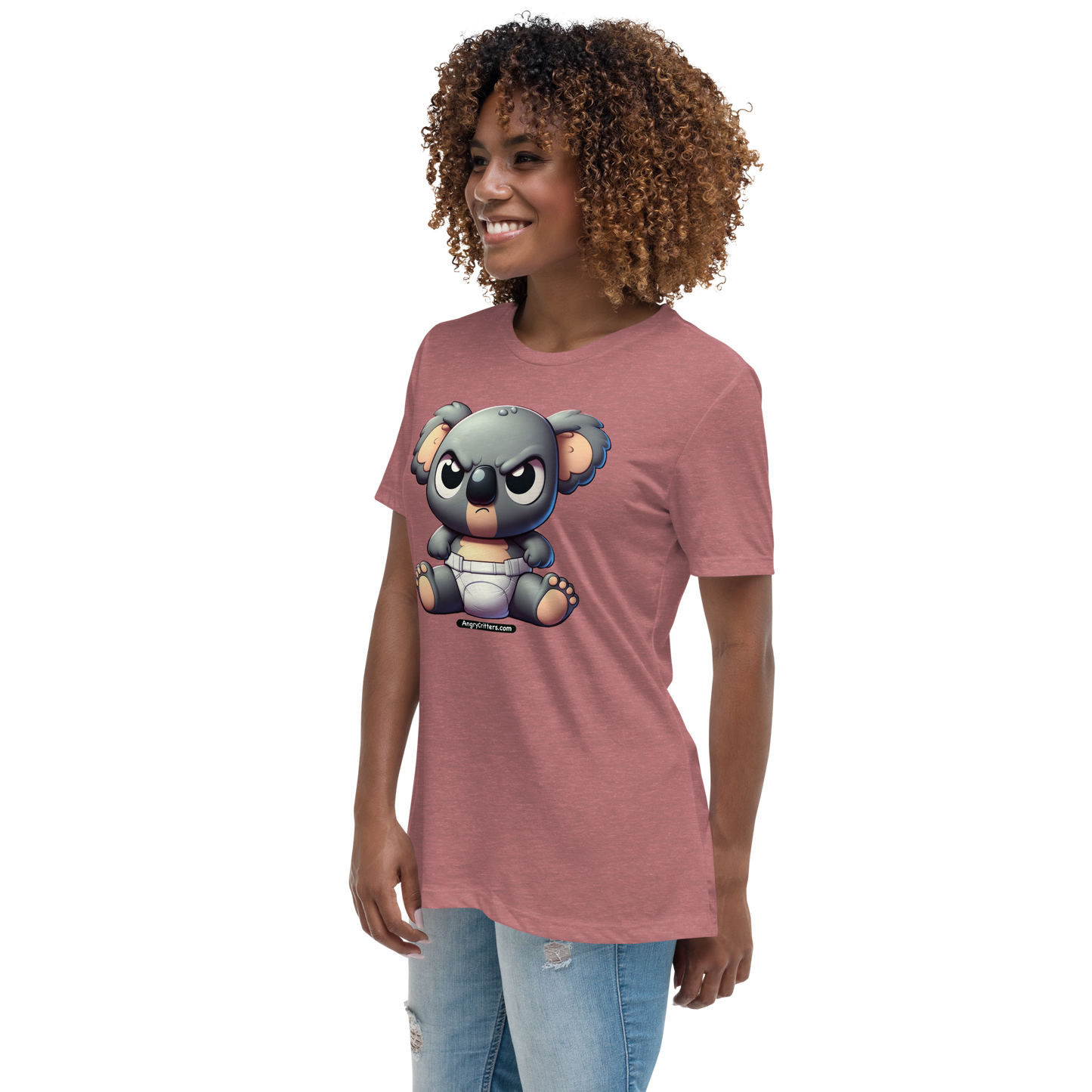 Angry Critters - Koala Baby, Women's Relaxed T-Shirt