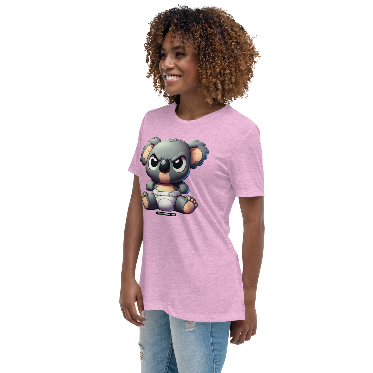 Angry Critters - Koala Baby, Women's Relaxed T-Shirt