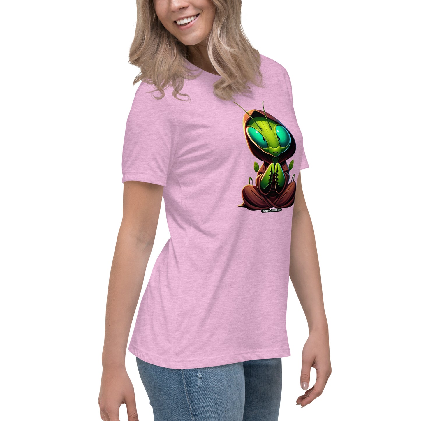 Angry Critters - Praying Mantis Praying Women's Relaxed T-Shirt