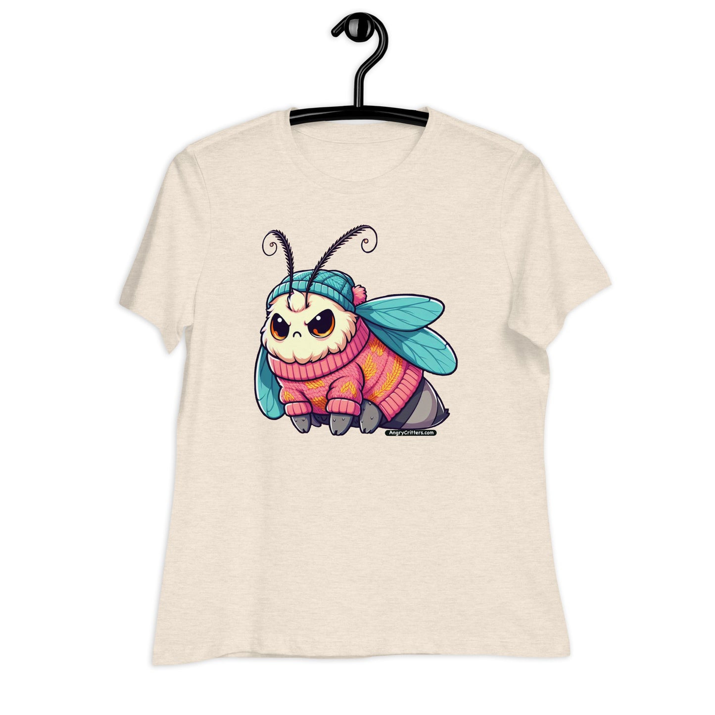 Angry Critters - Moth in a Sweater Women's Relaxed T-Shirt